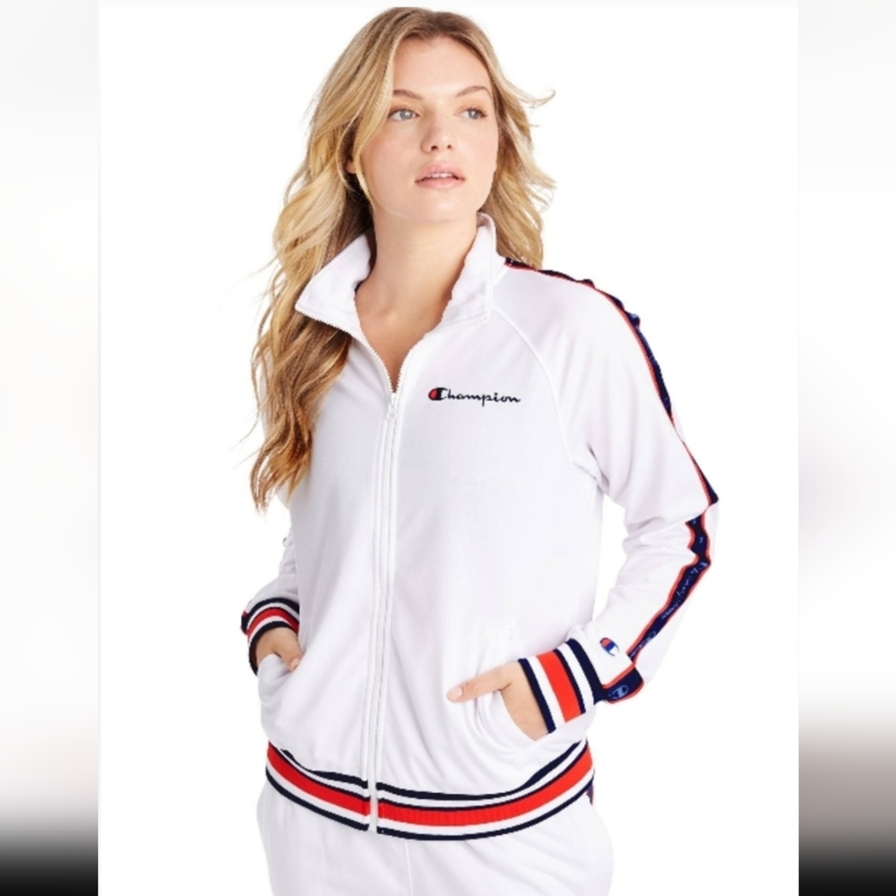 Champion Women's White Track Jacket